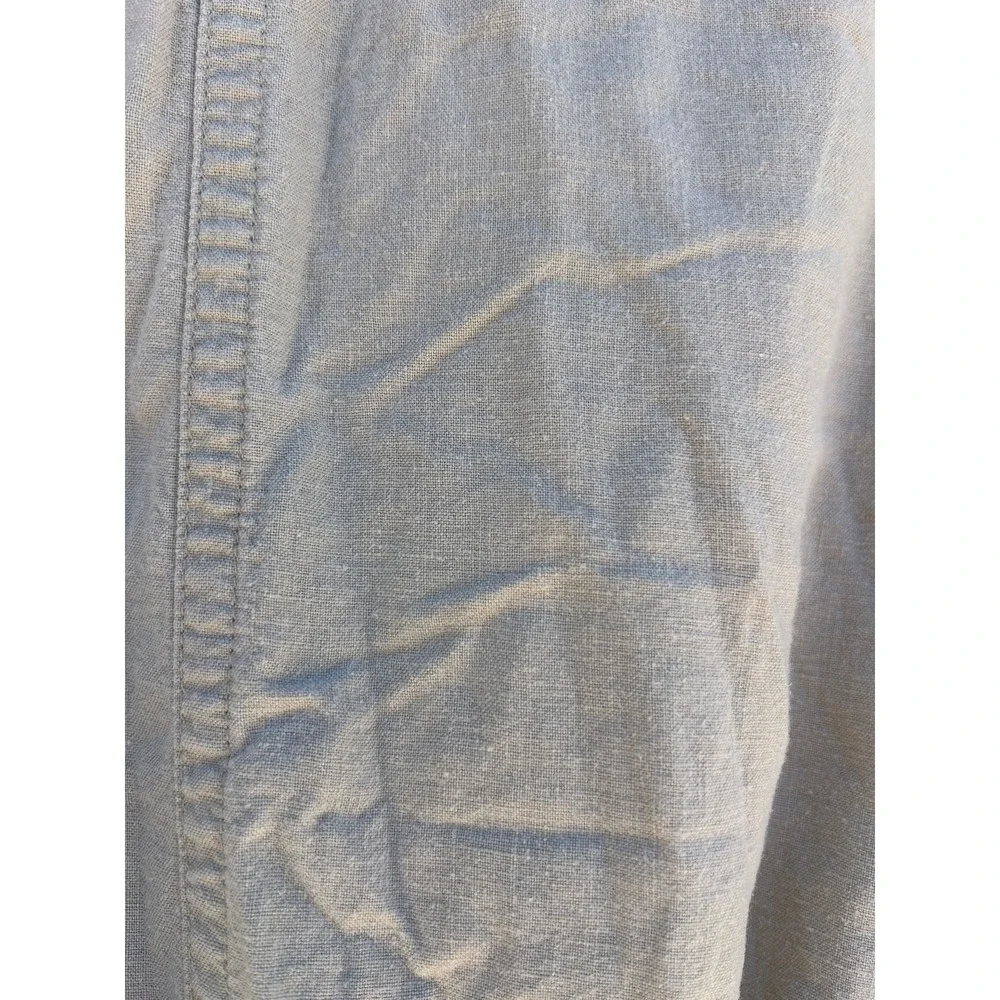 Banana Republic Linen‎ Blend Romper, Button Front Tie Waist, Long Sleeve, Sz XS